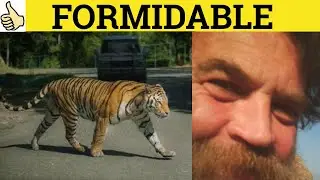 🔵 Formidable - Formidable Meaning - Formidable Examples - Formidable Defined - GRE 3500 Vocabulary