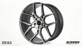 Giovanna Haleb Wheel in Black Smoke 22 x 10.5