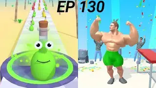 Juice Run VS muscle mass master Gameplay 💪🌟⭐ Android iOS Walkthrough funny game Max Level 130