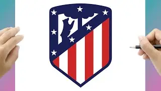 C&oacute;mo Dibujar el Logo del Atl&eacute;tico de Madrid Paso a Paso | F&aacute;cil y R&aacute;pido