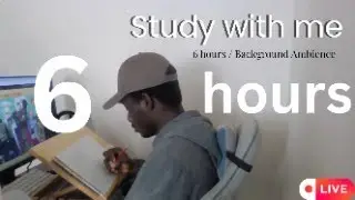 study with me - 6 hrs of deep work, no music ;)