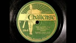 ONE ALONE - FENWICK'S DANCE ORCHESTRA - 1920s Dime Store Dance Music Series!