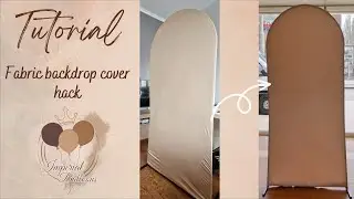 Tutorial | Hack: Fabric backdrop cover | Ubackdrop.com alternative | DIY