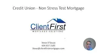 Non Stress Test Mortgage 4 mins