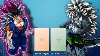 Ultra Vegito Vs Goku Af Power Level