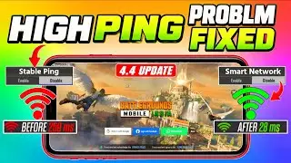 4.4 UPDATE STOP HIGH PING PROBLEM 😳 INSTANTLY, ZERO LAG + STABLE PING FIXED SETTINGS HIGH PING FIX