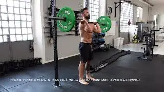 Hang power clean con bilanciere