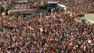 Massive protests greet Trump in UK