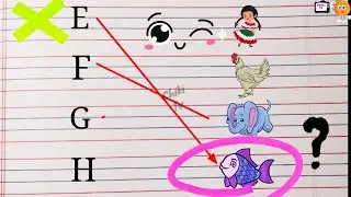 Match The Letter With Picture | ABCD | And Matching Pictures | Match Capital Letters With Picture |