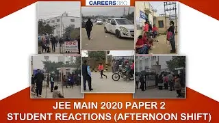 JEE Main 2020 Paper 2 Student Reactions (Afternoon Shift)
