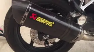 Honda CBR300R with AKRAPOVIC Exhaust