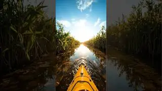Alligator came out of nowhere! 🐊  #GatorAttack  #kayak