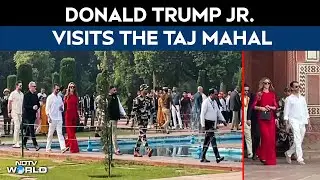 Donald Trump Jr Taj Mahal Visit | US President's Son Donald Trump Jr. Visits Taj Mahal