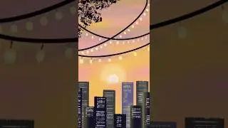 Cozy City Sunset 🌇 | Digital Painting Timelapse #DigitalArt#AdobeFresco#CitySunset#ArtTimelapse#Digi
