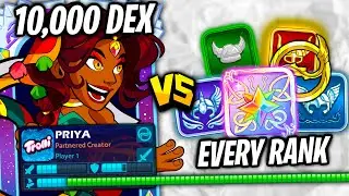 10,000 Dex Chakram (Priya) VS Every Rank in Brawlhalla