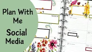 Plan With Me Social Media Dashboard Happy Planner