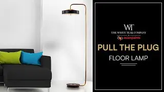 Pull The Plug Floor Lamp | White Teak