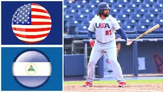 RESUMEN Estados Unidos vs Nicaragua Preolímpico de las Américas 2021