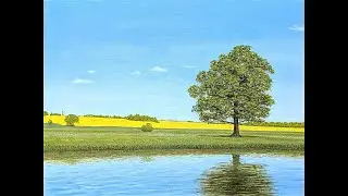 Landscape oil painting for beginners
