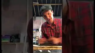 Squaring green wood with hand tools #woodworking #shortvideo #satisfying #axecraft