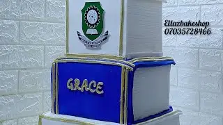 Book cake tutorial. How to decorate a Book cake. #bookcaketutorial #bookcake