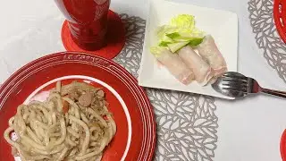 Yaki udon & fresh ham salad (DIY)