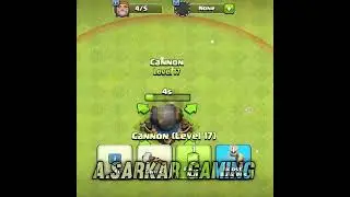 Upgrading Cannon 1 to 20 Level Max | A.Sarkar Gaming #coc #cocshorts #shorts #update #clashofclans