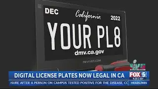 Digital License Plates Now Legal In CA