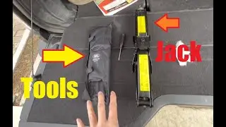 Tire Tool Kit Location, Land Rover Jack, Tire Iron, for changing a flat tire - LR4, LR3