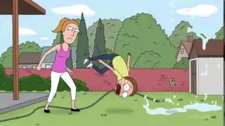 Rick and Morty - Morty gets it in the Sac