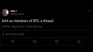 aaa as bts members | a thread