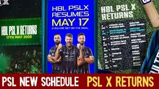 PSL Returns | PSL New Schedule | PSL 2025