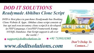 Abhibus Clone Script | Online Bus Booking Script | Abhibus Php Clone