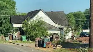Mill Village Farm TRASH EVERYWHERE Sylacauga Alabama shameful