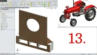 SolidWorks Tutorial Tractor 13.Back Coupling Support