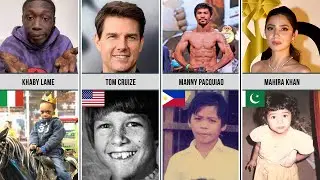 Celebrities as Kids From Different Countries