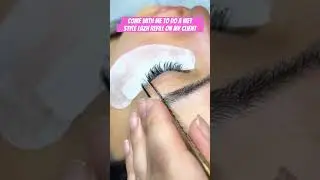 Wet Style Lash Extension Application #lashextensiontraining #eyelashextensions #lashapplication #fy