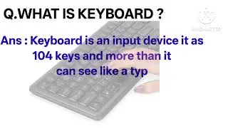 What is computer ? Computer definition ! What is mouse? What is keyboard ! What is monitor !! 