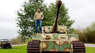 Tiger Tanks Rolling In &mdash; He Lay In A Ditch & Called 105mm Shells Onto Himself!