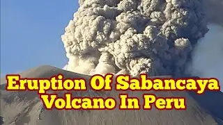Sabancaya Volcano Erupts, Peru, Central Andes Volcanic Zone, South America,Indo-Pacific Ring Of Fire