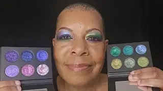 Bold Two Toned Look using Spellcast Beauty Jade Dreams & Violet Thoughts