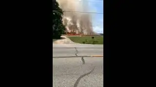 Firefighters Respond to Large Field on Fire in Historic St. Mary's City