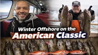 Winter offshore fishing on the American Classic