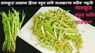 মাসজুড়ে কচুর লতি সংরক্ষণ পদ্ধতি | বছরজুড়ে কচুর লতি সংরক্ষণ |Kochur Loti | How to Preserve Arum Lobe