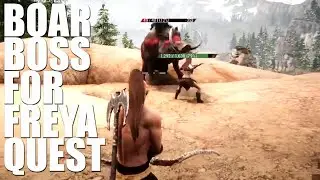 Short video - Conan Exiles - Find Miniboss Boar for Freya quest. READ DESCRIPTION BELOW.