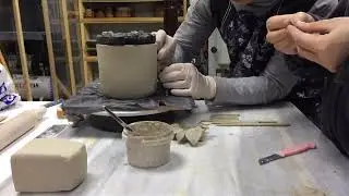 Part 1-El yapımı seramik havluluk: Plaka tekniği - (ASMR)
