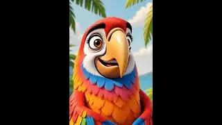 Parrot #shorts #youtubeshorts#viralshorts #trending#fyp #explore #ai #aivideo#aicartoon#aianimation