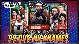99 ОБЩ Прозвища Masters Pack Открытие!! | NBA LIVE Mobile 22 S6