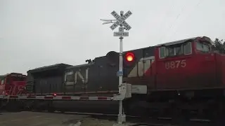 CN 8875 East GSUPBUR Filmed In Trenton Township WI (1-22-2017)