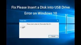 How To Fix Repair lPlease Insert A Disk Into USB Drive Error l Windows Was Unable To Complete Format